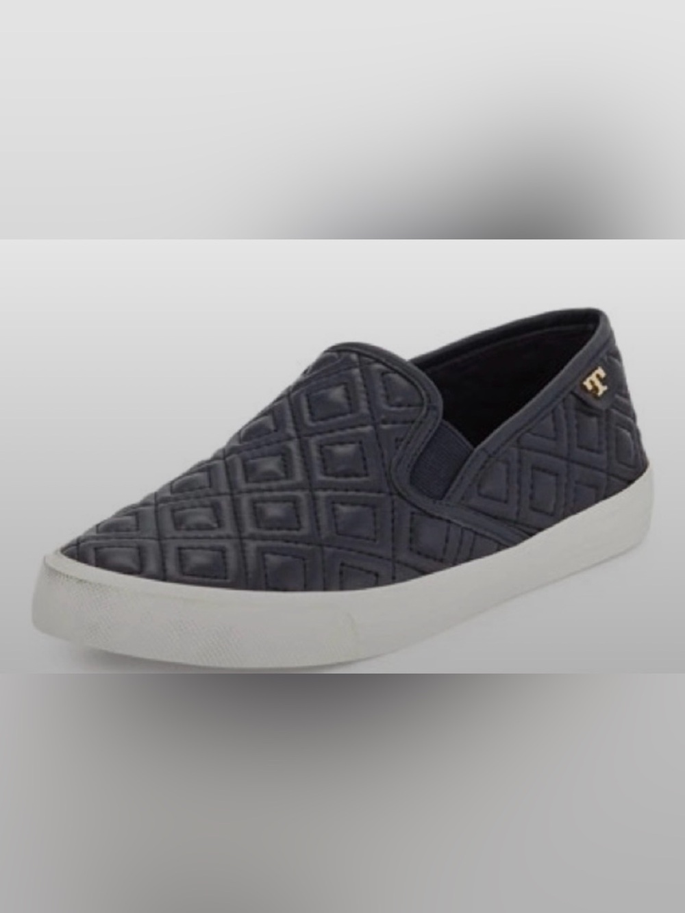 Tory Burch Black Quilted Slip-On Sneakers Women’s Size 9.5M
